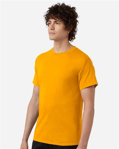 Champion CH1000 Unisex Jersey T-Shirt - C. Gold - OnModelSide