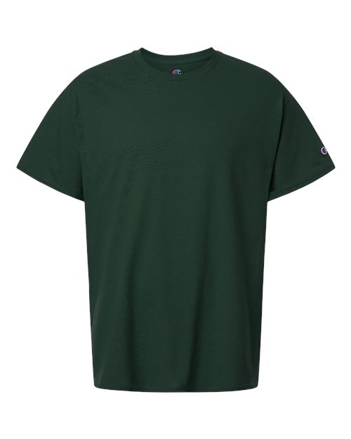 Champion CH1000 Unisex Jersey T-Shirt - Dark Green - Front