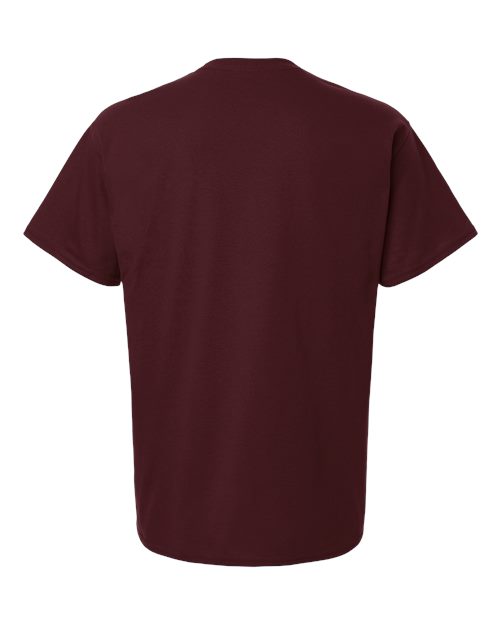 Champion CH1000 Unisex Jersey T-Shirt - Maroon - Back