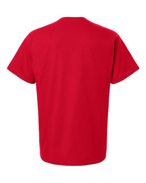 Champion CH1000 Unisex Jersey T-Shirt - Red - Back