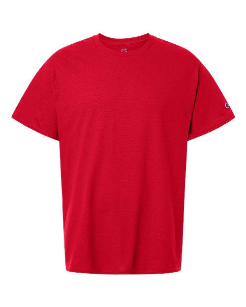 Champion CH1000 Unisex Jersey T-Shirt - Red - Front