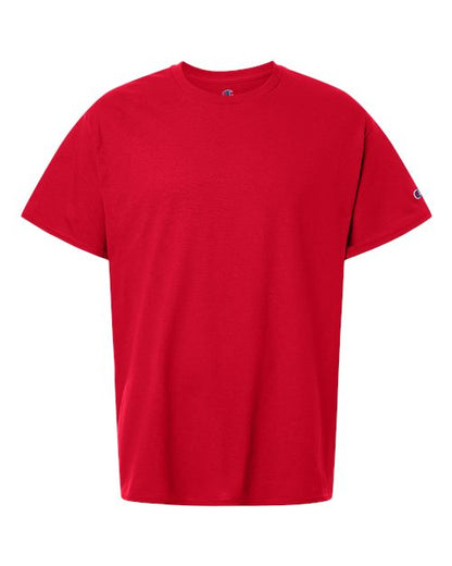 Champion CH1000 Unisex Jersey T-Shirt - Red - Front