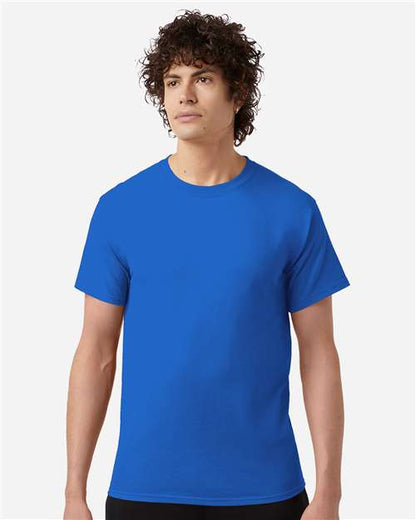 Champion CH1000 Unisex Jersey T-Shirt - Royal Blue - OnModelFront