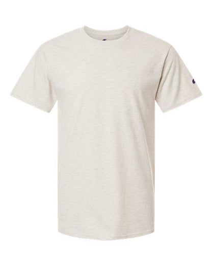 Champion CH1000 Unisex Jersey T-Shirt - Oatmeal Heather - Front