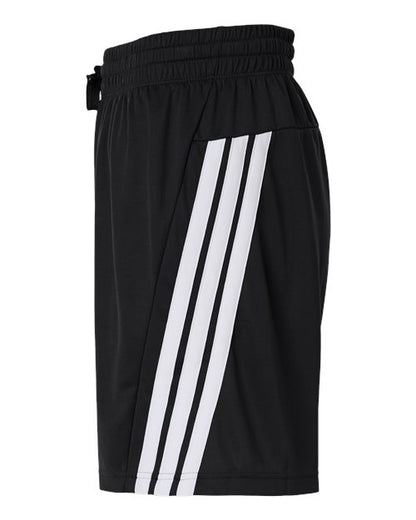 adidas AT300 Men's 3-Stripes 7" Shorts - Black/ White - DirectSide