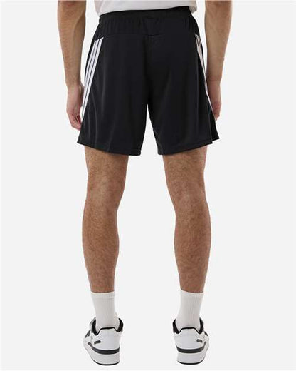 adidas AT300 Men's 3-Stripes 7" Shorts - Black/ White - OnModelBack