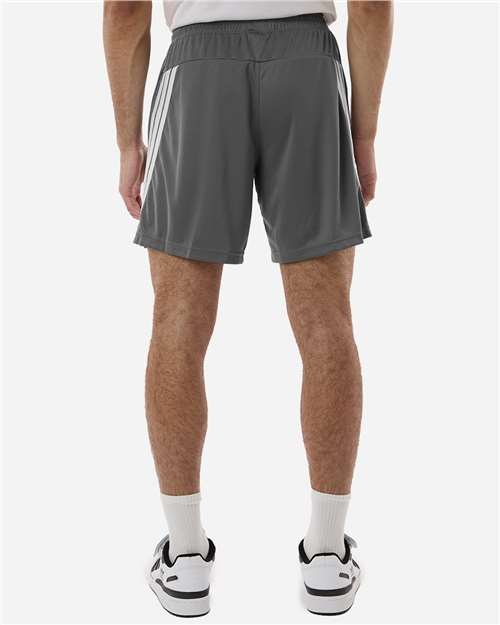 adidas AT300 Men's 3-Stripes 7" Shorts - Team Grey Four/ White - OnModelBack