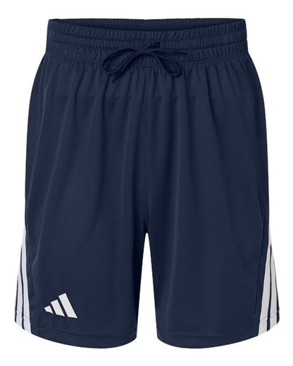 adidas AT300 Men's 3-Stripes 7" Shorts - Team Navy Blue/ White - Front