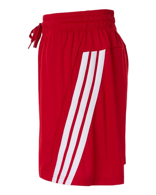 adidas AT300 Men's 3-Stripes 7" Shorts - Team Power Red/ White - DirectSide