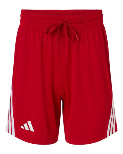 adidas AT300 Men's 3-Stripes 7" Shorts - Team Power Red/ White - Front