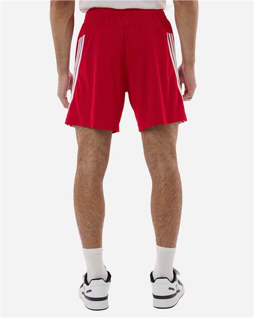 adidas AT300 Men's 3-Stripes 7" Shorts - Team Power Red/ White - OnModelBack