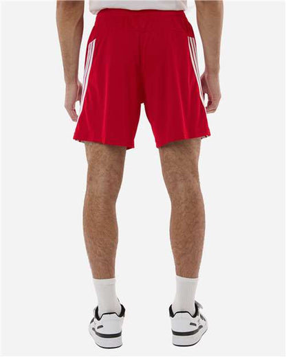 adidas AT300 Men's 3-Stripes 7" Shorts - Team Power Red/ White - OnModelBack