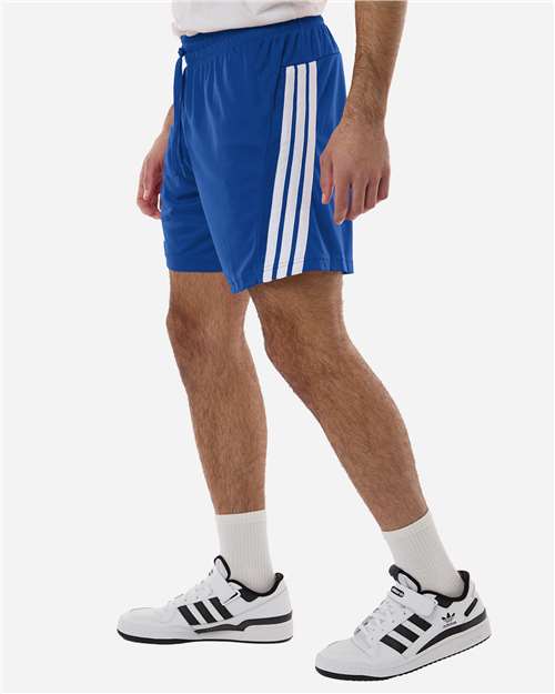 adidas AT300 Men's 3-Stripes 7" Shorts - Team Royal Blue/ White - OnModelSide