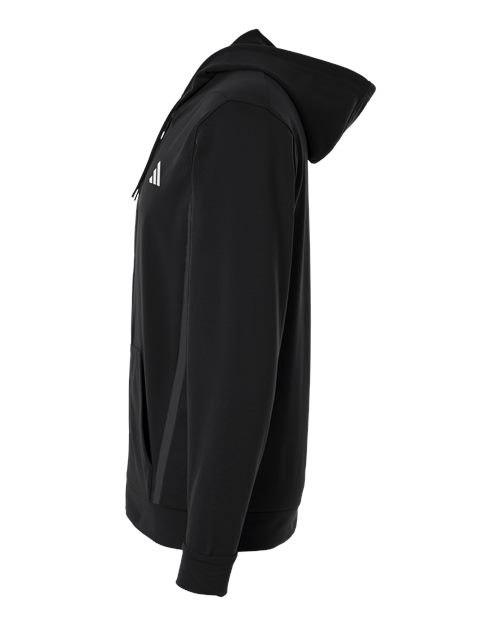adidas AT208 Men's Game & Go Fleece Full-Zip Hooded Sweatshirt - Black - DirectSide