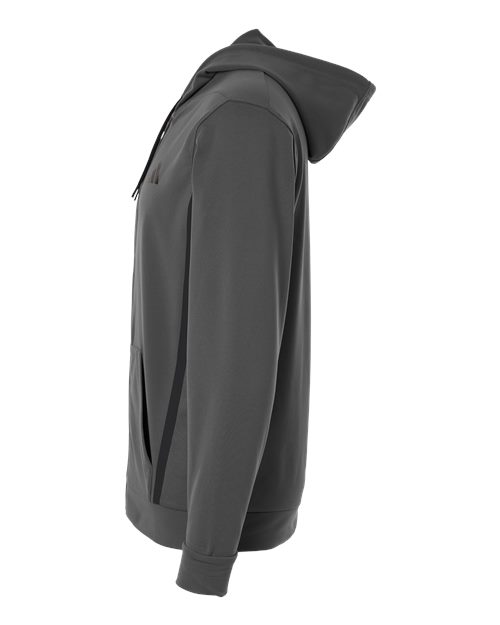 adidas AT208 Men's Game & Go Fleece Full-Zip Hooded Sweatshirt - Team Grey Four - DirectSide