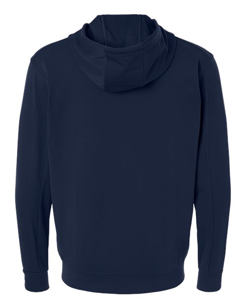 adidas AT208 Men's Game & Go Fleece Full-Zip Hooded Sweatshirt - Team Navy Blue - Back