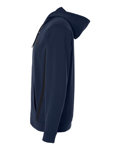 adidas AT208 Men's Game & Go Fleece Full-Zip Hooded Sweatshirt - Team Navy Blue - DirectSide