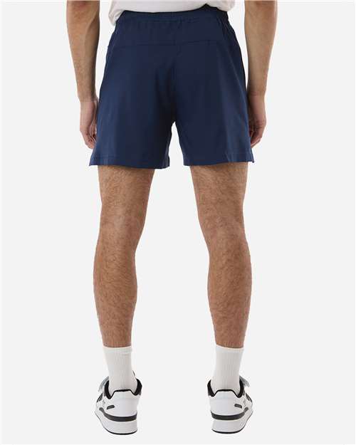 adidas AT304 Men's D4T Woven 7" Shorts - Team Navy Blue/ White - OnModelBack