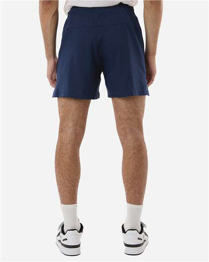 adidas AT304 Men's D4T Woven 7" Shorts - Team Navy Blue/ White - OnModelBack