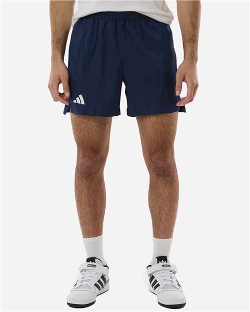 adidas AT304 Men's D4T Woven 7" Shorts - Team Navy Blue/ White - OnModelFront