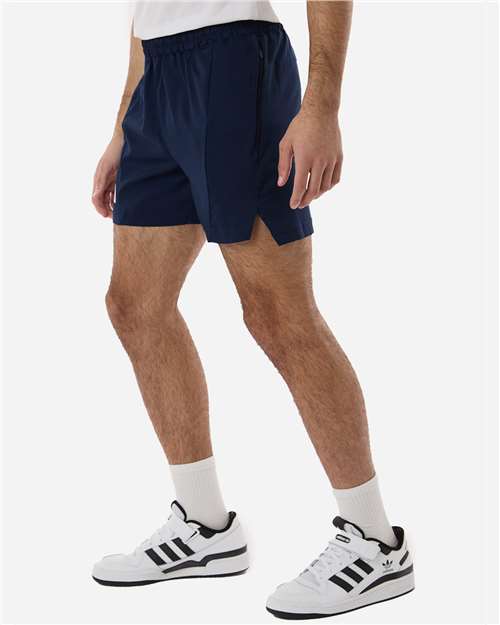 adidas AT304 Men's D4T Woven 7" Shorts - Team Navy Blue/ White - OnModelSide
