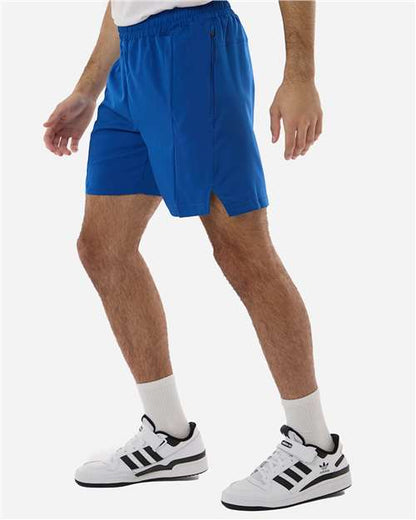 adidas AT304 Men's D4T Woven 7" Shorts - Team Royal Blue/ White - OnModelSide