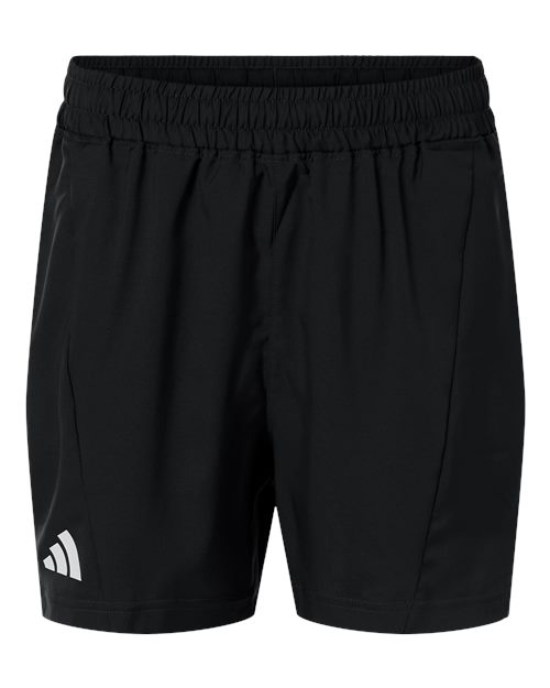 adidas AT304 Men's D4T Woven 7" Shorts - Black/ White - Front