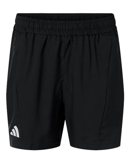 adidas AT304 Men's D4T Woven 7" Shorts - Black/ White - Front