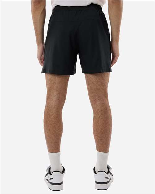 adidas AT304 Men's D4T Woven 7" Shorts - Black/ White - OnModelBack