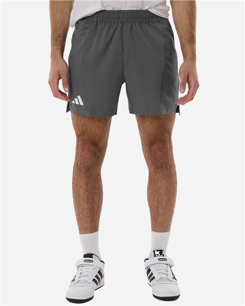 adidas AT304 Men's D4T Woven 7" Shorts - Team Grey Four/ White - OnModelFront