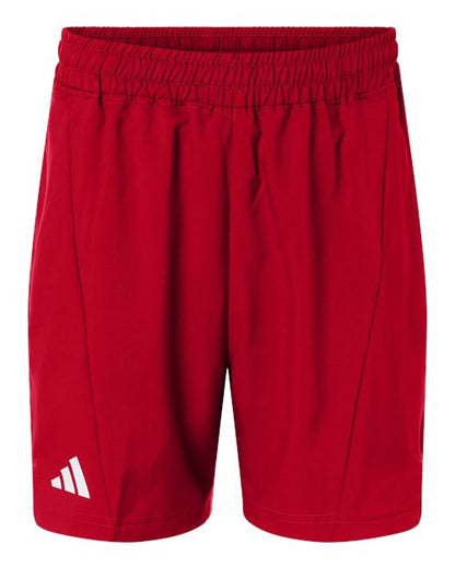 adidas AT304 Men's D4T Woven 7" Shorts - Team Power Red/ White - Front