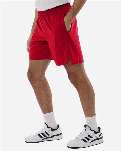 adidas AT304 Men's D4T Woven 7" Shorts - Team Power Red/ White - OnModelSide