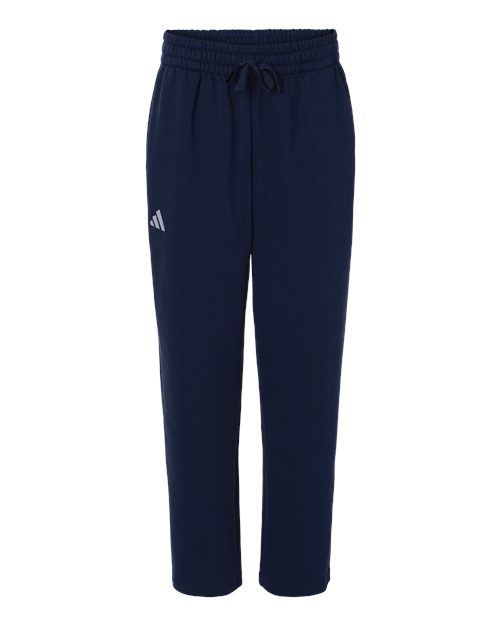 adidas AT215 Men's Fleece Sweatpants - Team Navy Blue/ White - Front