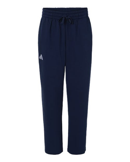 adidas AT215 Men's Fleece Sweatpants - Team Navy Blue/ White - Front