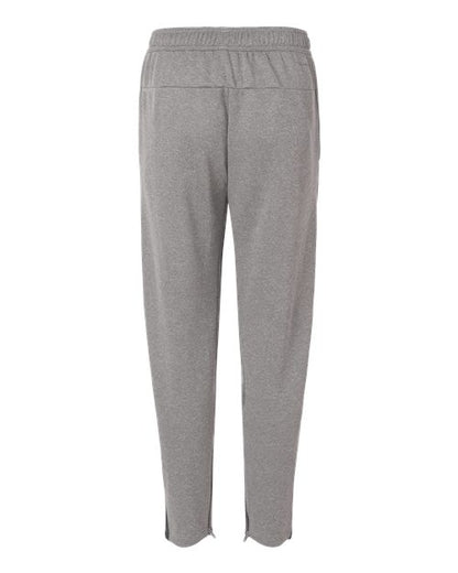 adidas AT218 Men's Game & Go Fleece 3-Bar Sweatpants - Medium Grey Heather - Back