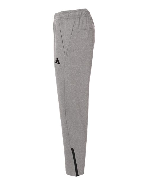 adidas AT218 Men's Game & Go Fleece 3-Bar Sweatpants - Medium Grey Heather - DirectSide