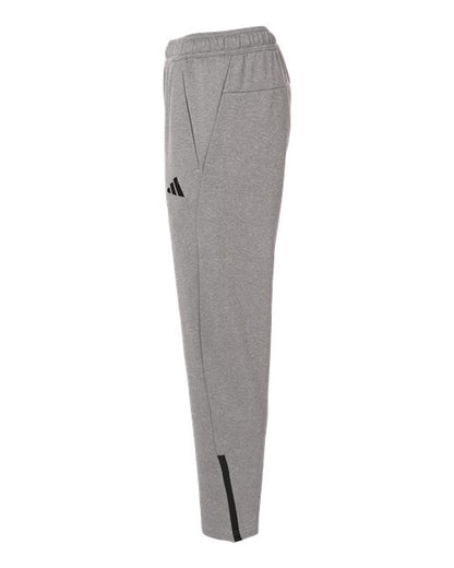 adidas AT218 Men's Game & Go Fleece 3-Bar Sweatpants - Medium Grey Heather - DirectSide