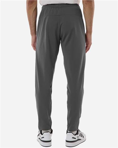 adidas AT218 Men's Game & Go Fleece 3-Bar Sweatpants - Team Grey Four - OnModelBack