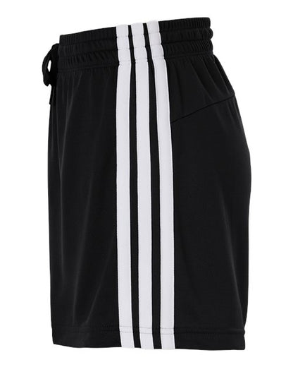 adidas AT301 Women's 3-Stripes 3" Shorts - Black/ White - DirectSide