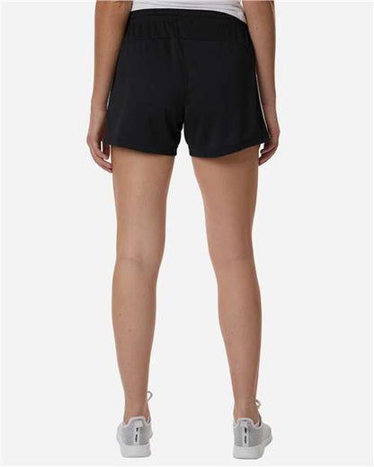 adidas AT301 Women's 3-Stripes 3" Shorts - Black/ White - OnModelBack