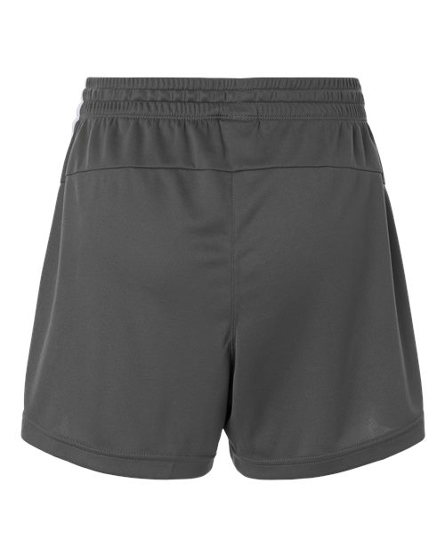 adidas AT301 Women's 3-Stripes 3" Shorts - Team Grey Four/ White - Back