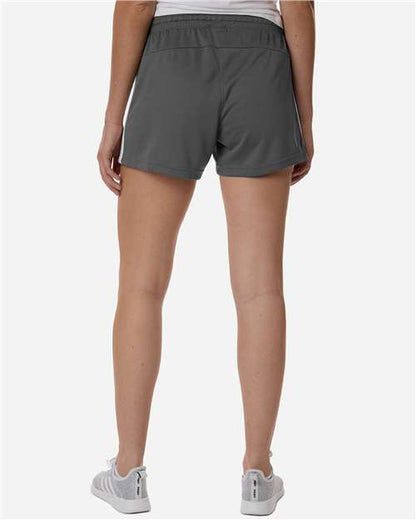 adidas AT301 Women's 3-Stripes 3" Shorts - Team Grey Four/ White - OnModelBack
