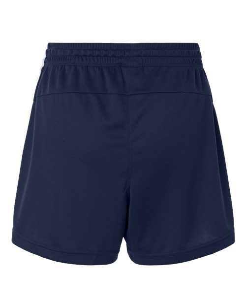 adidas AT301 Women's 3-Stripes 3" Shorts - Team Navy Blue/ White - Back