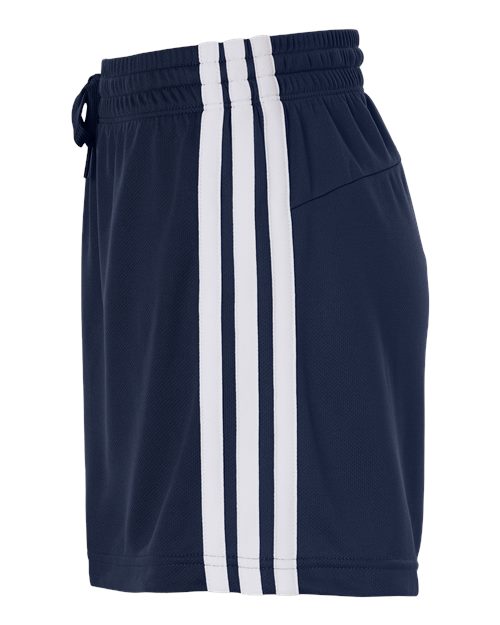 adidas AT301 Women's 3-Stripes 3" Shorts - Team Navy Blue/ White - DirectSide