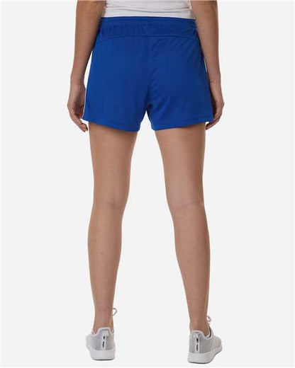 adidas AT301 Women's 3-Stripes 3" Shorts - Team Royal Blue/ White - OnModelBack