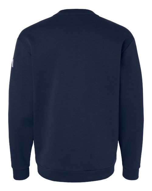 adidas AT200 Men's Fleece Crewneck Sweatshirt - Team Navy Blue/ White - Back