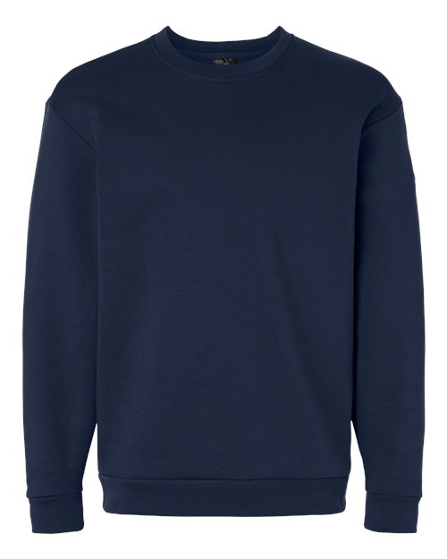 adidas AT200 Men's Fleece Crewneck Sweatshirt - Team Navy Blue/ White - Front