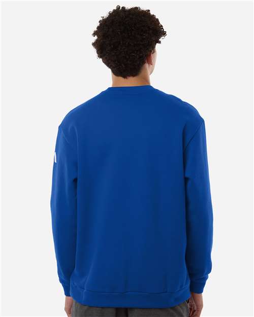 adidas AT200 Men's Fleece Crewneck Sweatshirt - Team Royal Blue/ White - OnModelBack