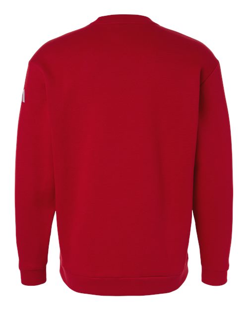 adidas AT200 Men's Fleece Crewneck Sweatshirt - Team Power Red/ White - Back
