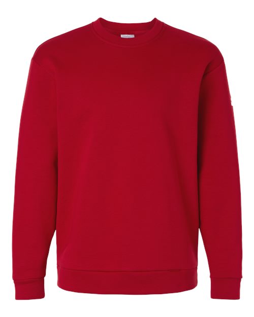 adidas AT200 Men's Fleece Crewneck Sweatshirt - Team Power Red/ White - Front